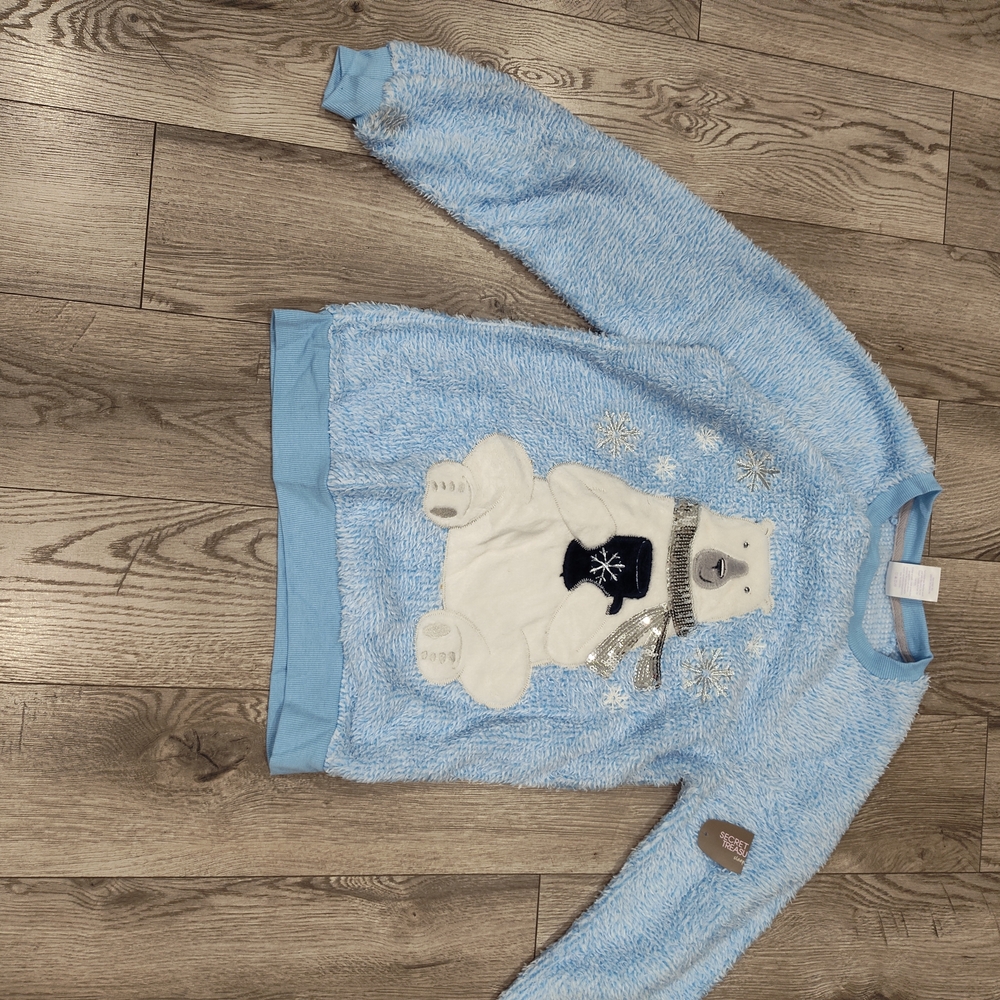 Secret Treasures Light Blue Polar Bear Sweater
